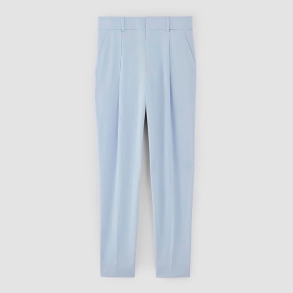 Everlane Japanese GoWeave Way-High® Tapered Pant Light Blue Size 14 - Picture 2 of 12